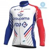Maillot vélo 2018 FDJ Hiver Thermal Fleece N001